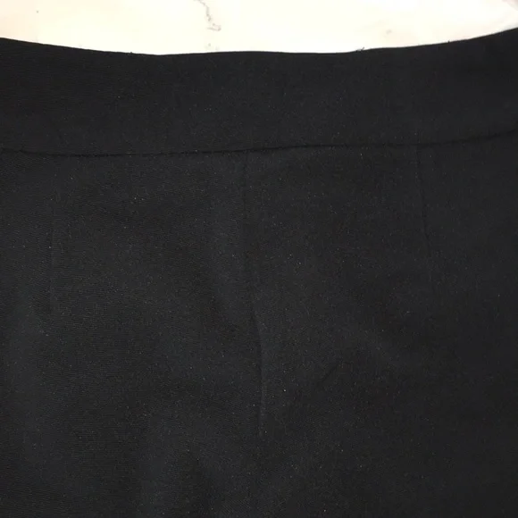 INC INTERNATIONAL CONCEPTS NWT BLACK RIBBED STRETCH FLARE LEG TROUSERS size 10